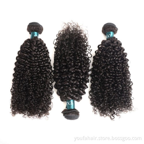 Hot Sale Afro Kinky Curly Hair Bundle Brazilian Hair 100% Remy Human Hair Bundles Extensions 8-30inch Natural Double Weft Weave